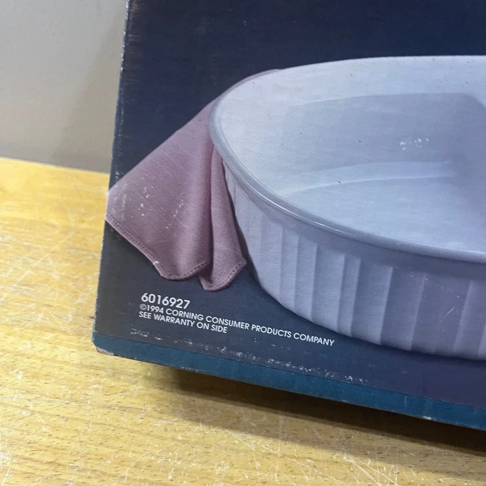 Vtg 1994 Corning Ware French White 24oz Divided Dish 6016927 New in Box